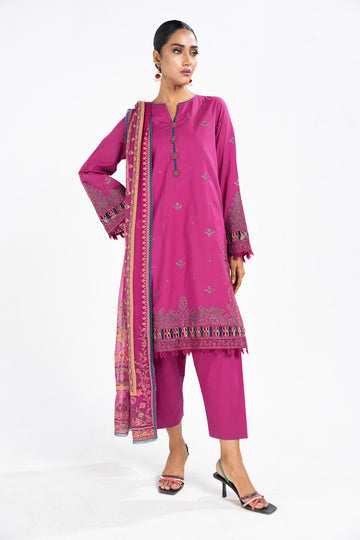 Alkaram M-14-24-2-Fuchsia Pink Online Shopping